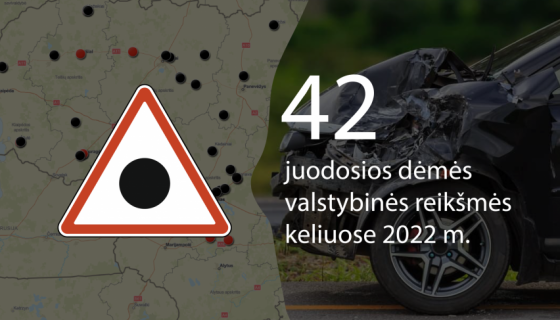 juodųjų dėmių keliuose žemėlapis