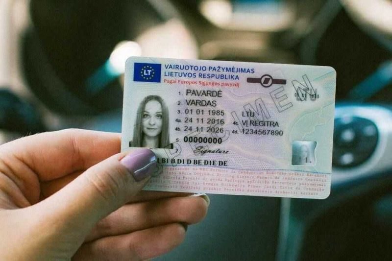 Vairuotojo pažymėjimo keitimas