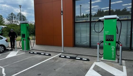 Įkrovimo stotelės magistralė