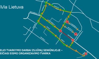 Via Lietuva kelio remonto darbai